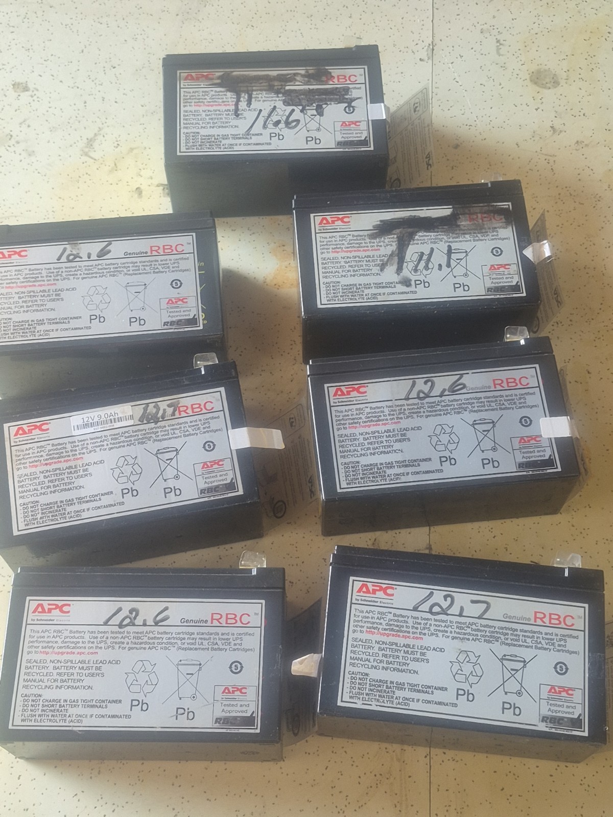 "7" APC UPS Battery Replacement RBC17 for APC Models BE650G1 BE750G BR700G BN600