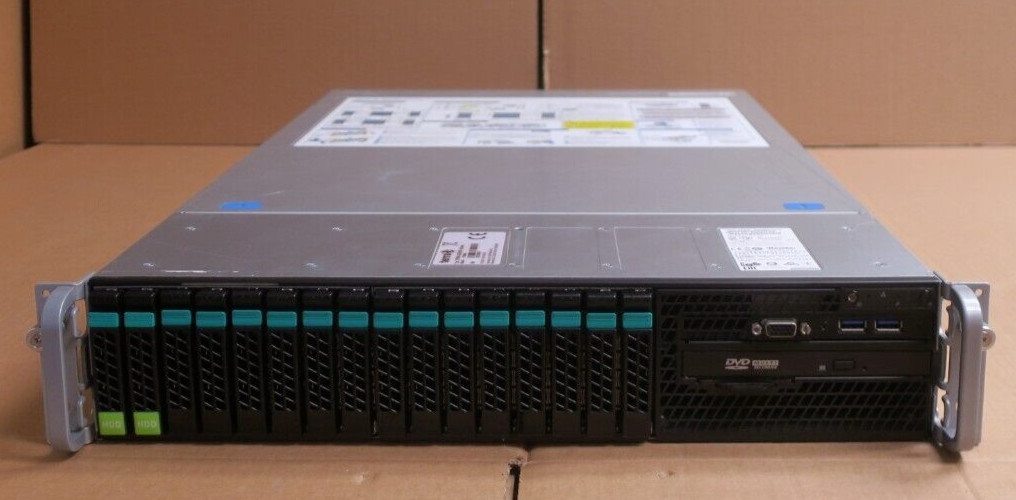 Intel R2208WTTYSR Terra 7220 G2 Server 2x 14C E5-2690v4  16GB RAM 16x 2.5" Bay