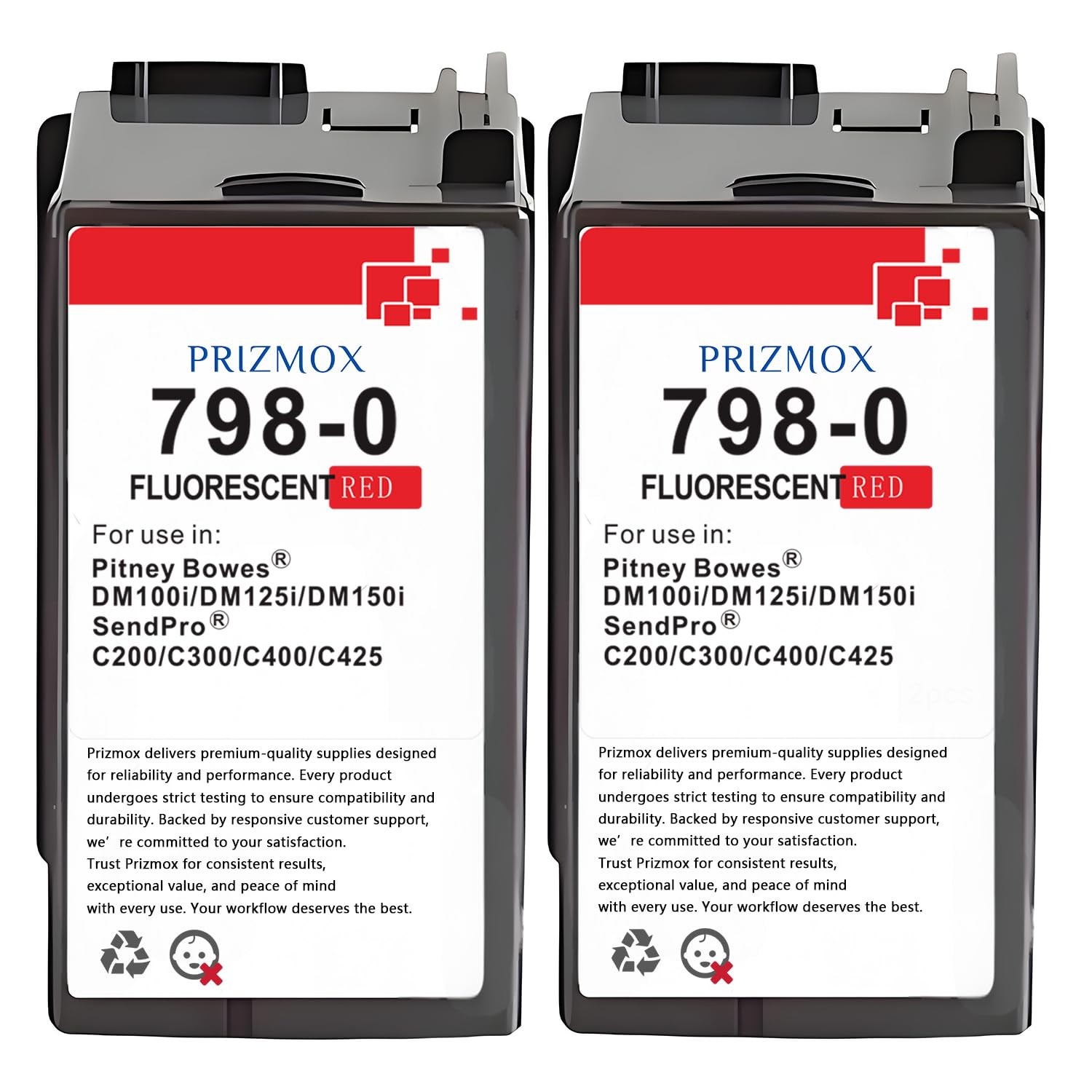 SL-798-0 Ink for Pitney Bowes SL-798-0 Red 2-Pack