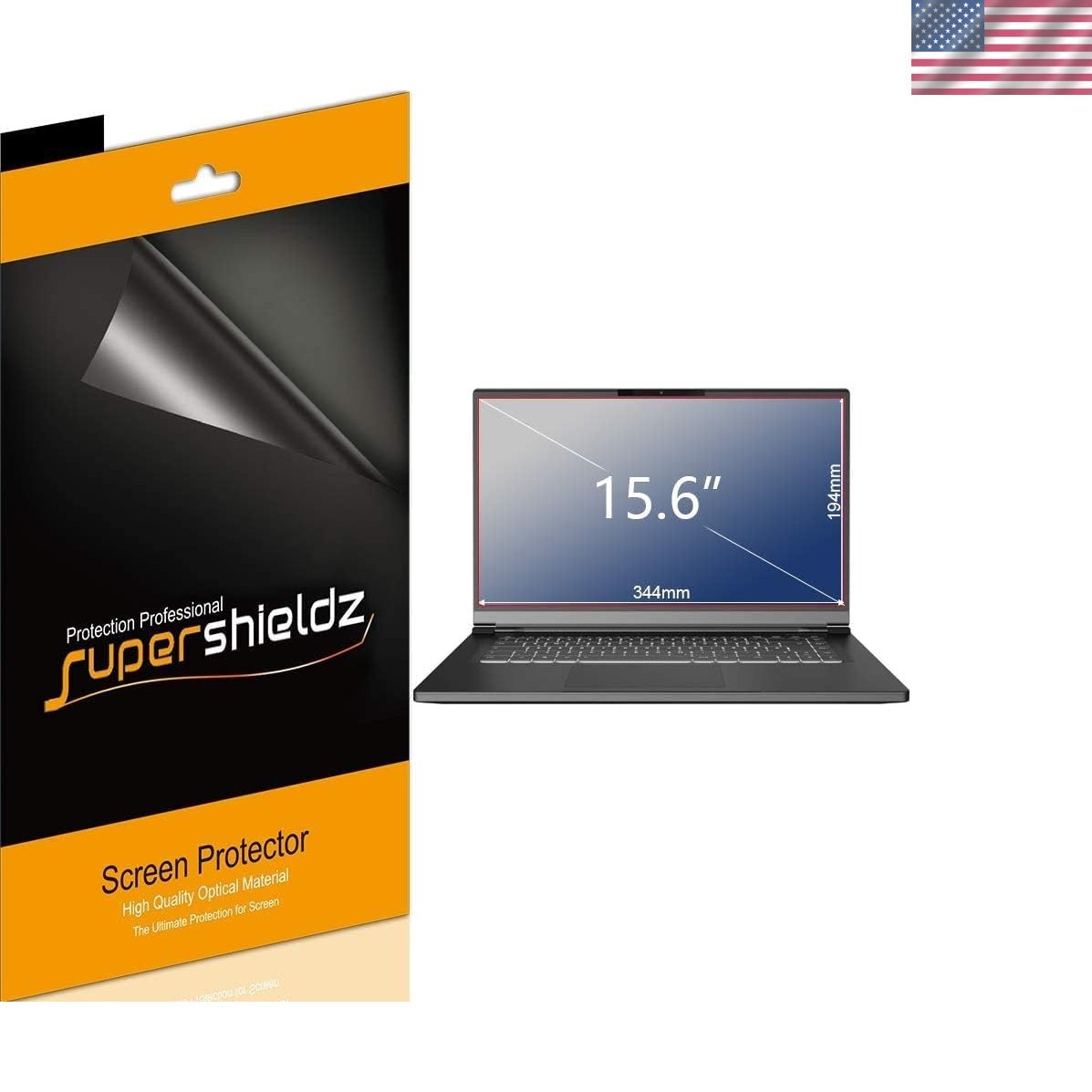 3-Pack 15.6-Inch Laptop Screen Protector - Scratch Resistant Clarity