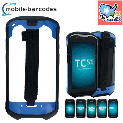 Blue Protect Cover Rugged Boot Handstrap For Zebra TC51 TC510K TC52 TC56 TC57