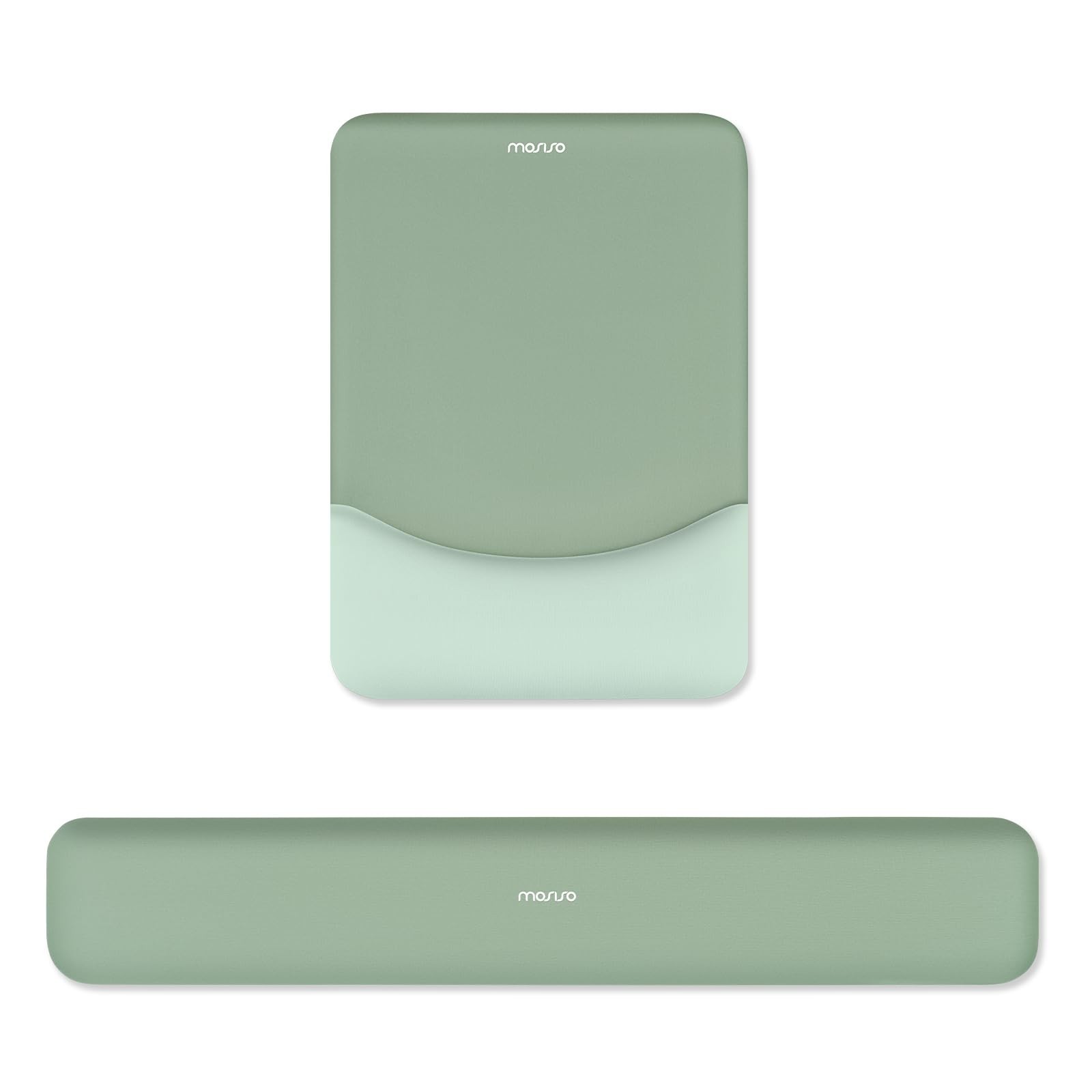 Ergonomic Keyboard Wrist Rest & Mouse Pad Set, Green - Comfort & Support