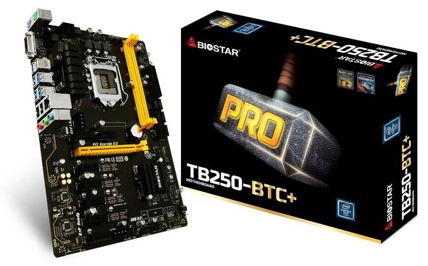 BIOSTAR TB250-BTC+ PRO LGA 1151 Intel B250 – 8 GPU