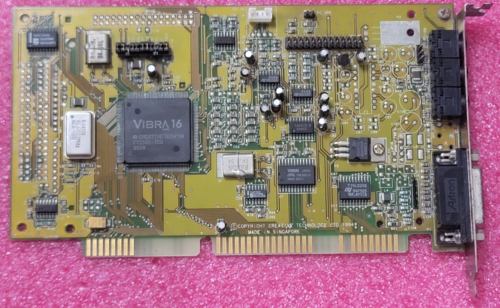 Sound Blaster Vibra 16 Creative Labs ISA 16 CT2260 DOS retro gaming Working #WA4