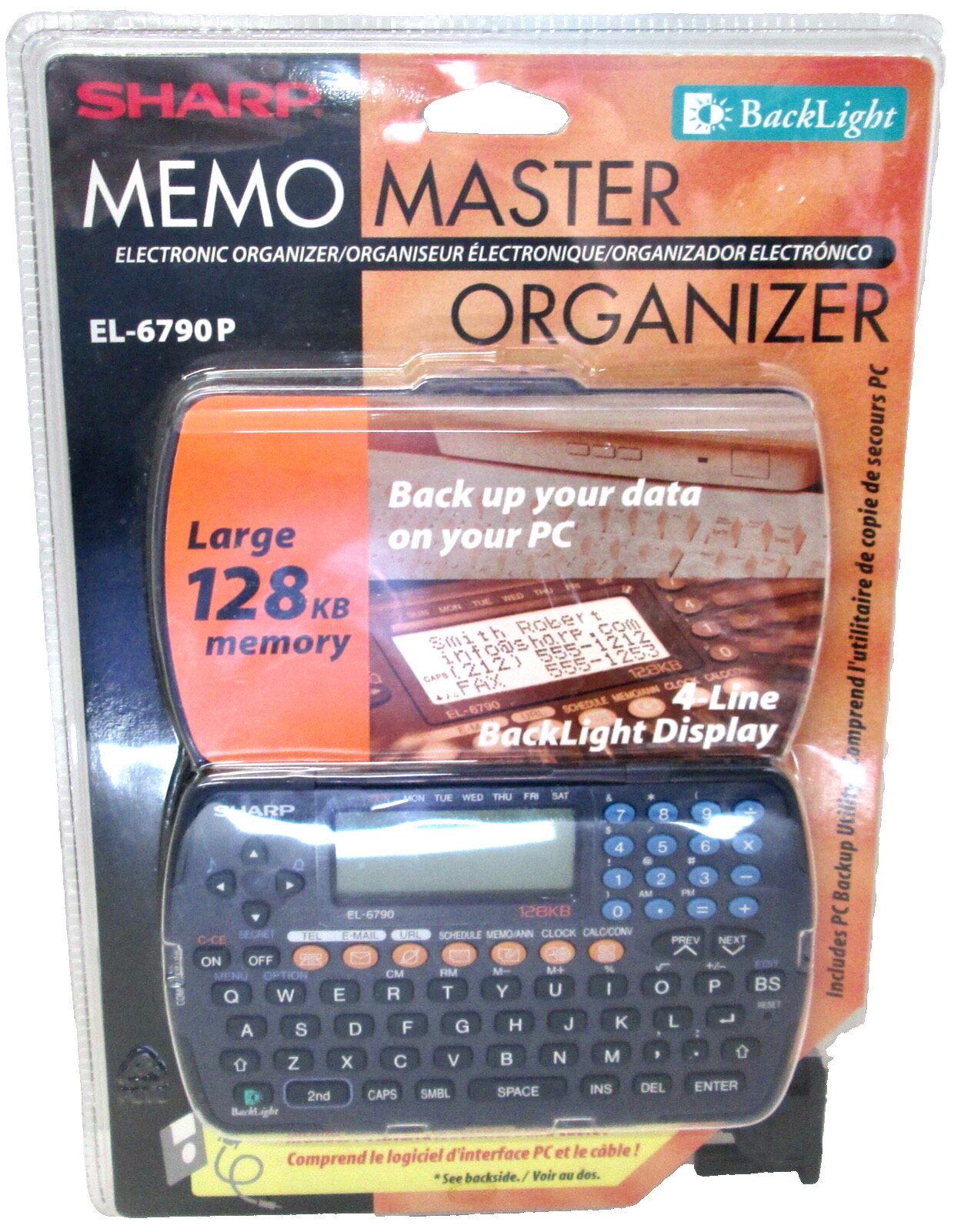 Sharp Memo Master El-6790 Electronic Organizer 128 KB Memory - New