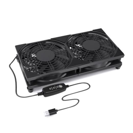 240mm USB Router Cooling Fan, Silent Fan with 3 Adjustable Speeds, Portable