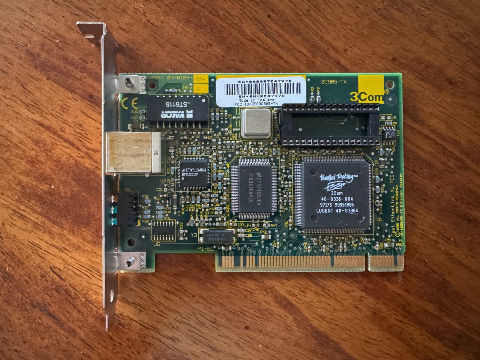 3Com Etherlink 3C905-TX PCI Fast Ethernet Network Card