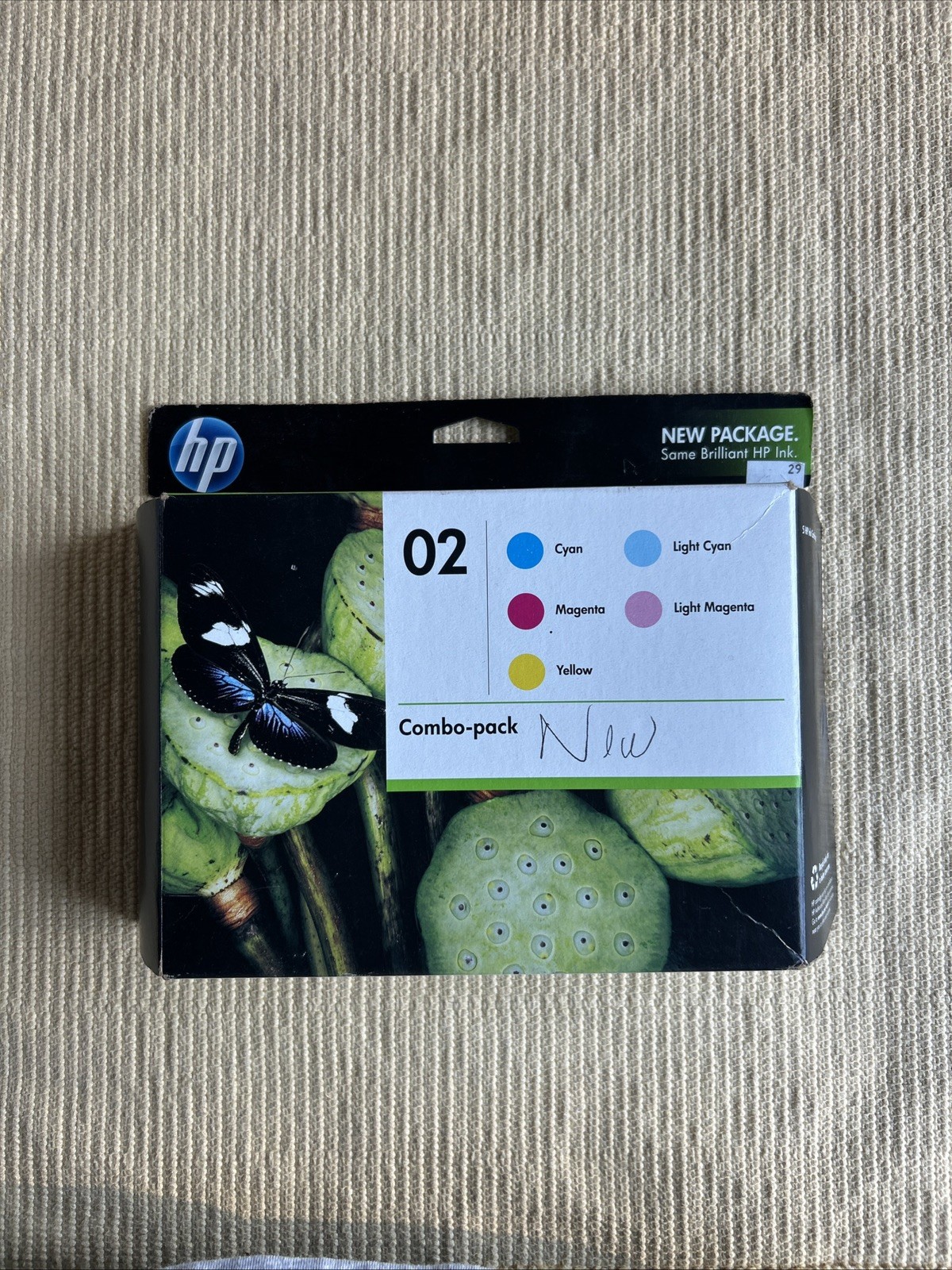 HP 02 HP02 XL, 5 Color Ink Cartridge Multi-pack NEW/NOS SEALED, OEM Exp 1/2012 