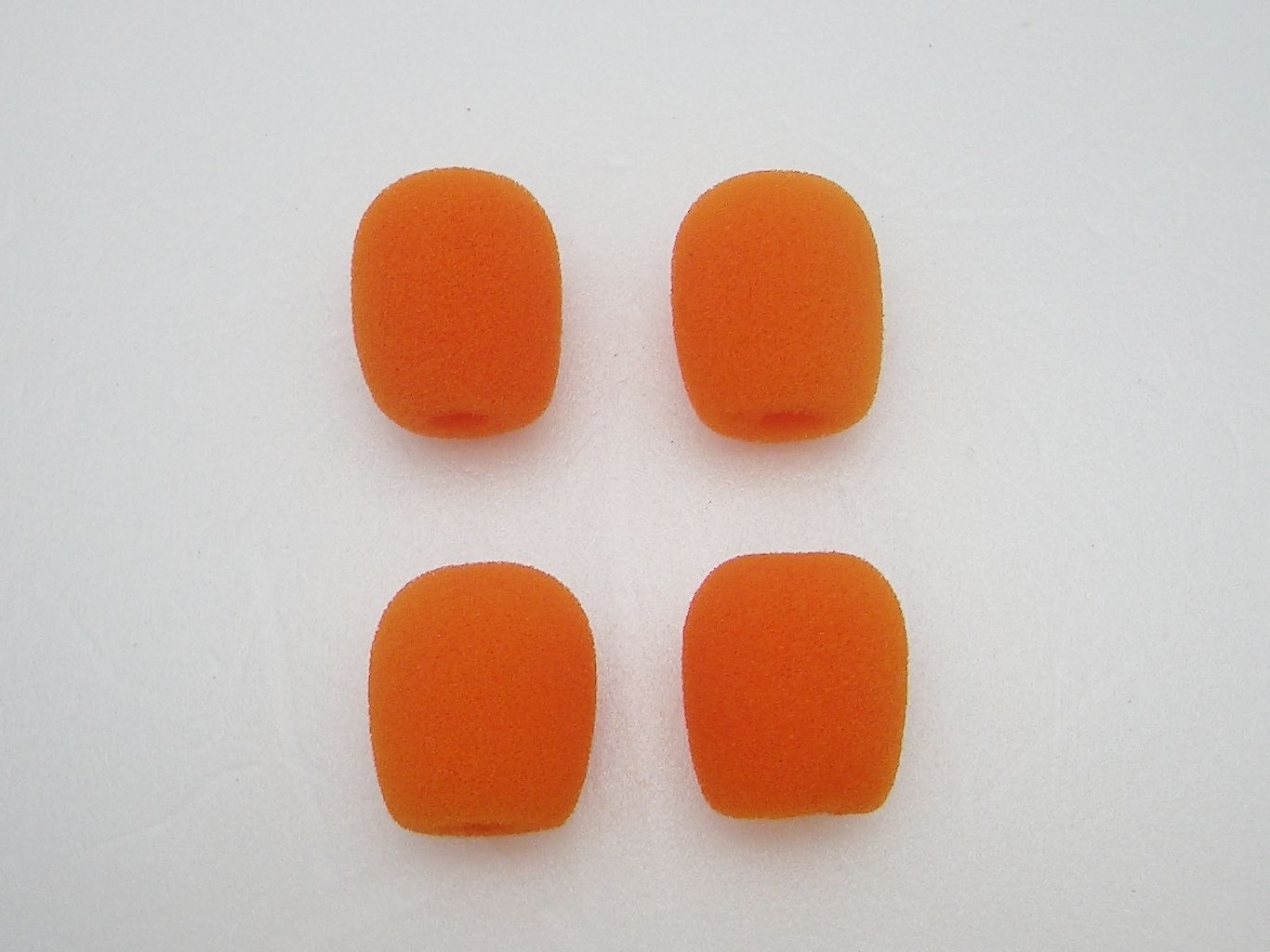 4-pack Orange FOAM Microphone WINDSCREEN for Plantronics Supra Encore headsets