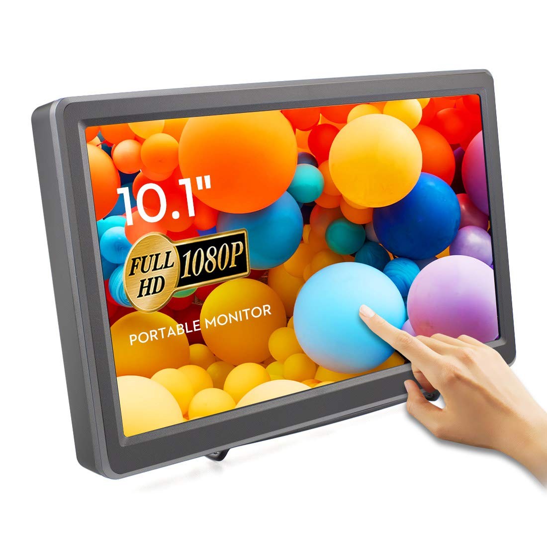 ELECROW 10.1 Inch Portable Monitor - IPS Capacitive Touchscreen Monitor with ...