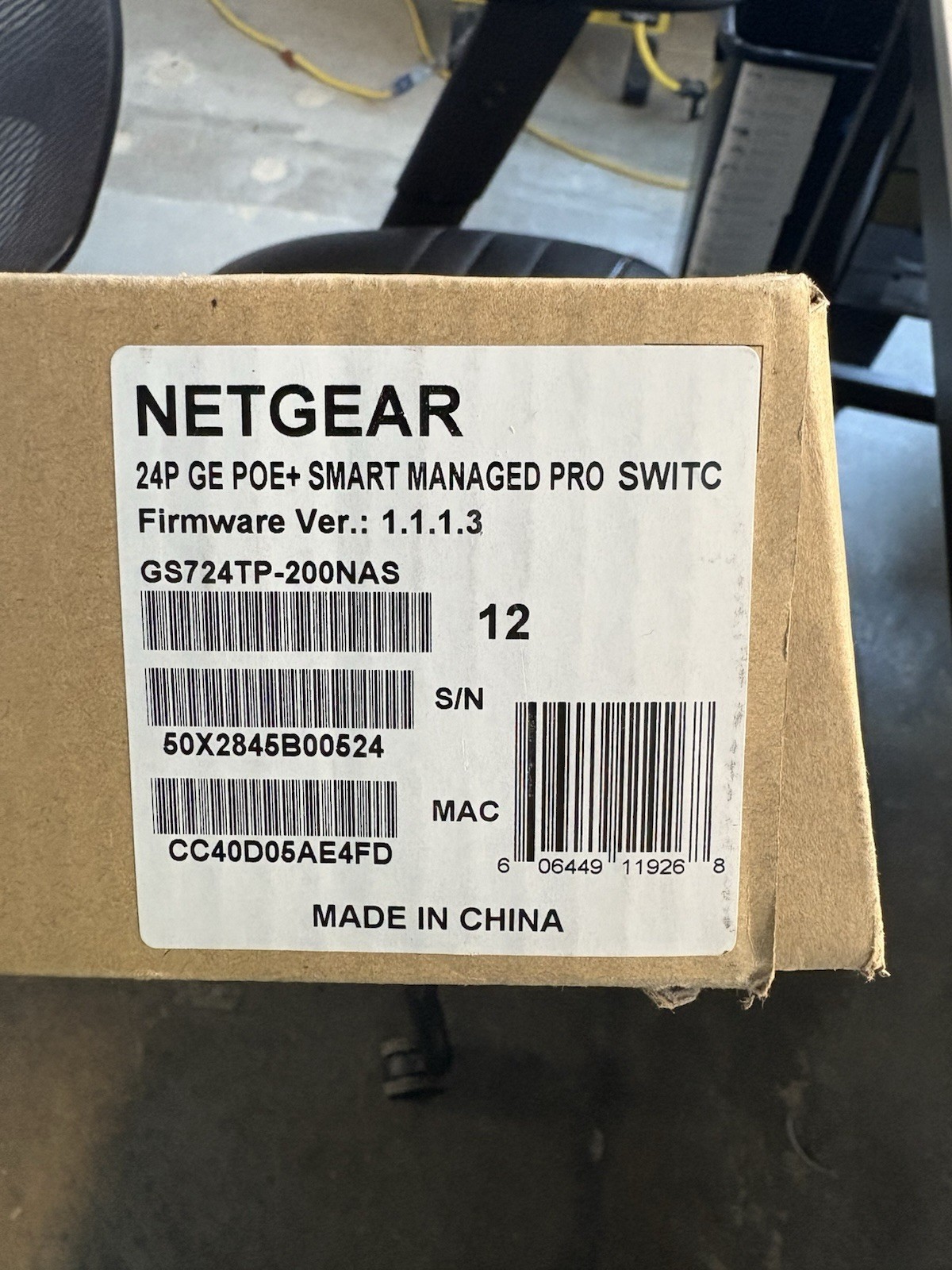 NETGEAR 24-Port Gigabit Switch Brand New In Original Packaging