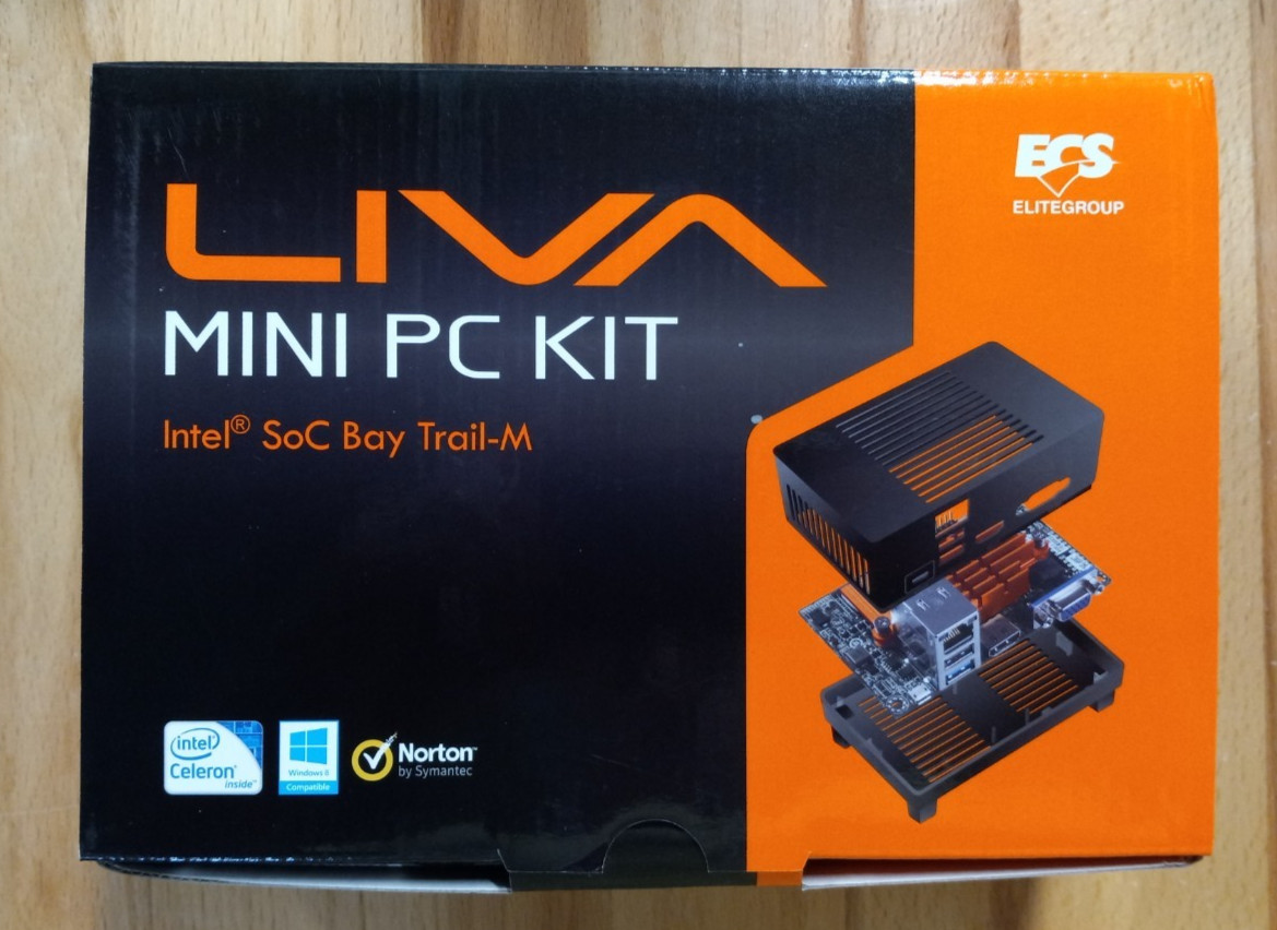 ECS LIVA Mini PC Kit Intel N2807 2GB RAM 32GB eMMC