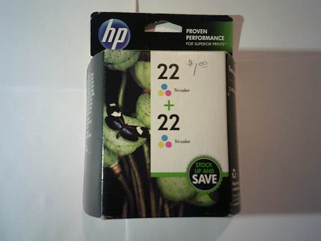 Genuine HP 22 Tri-Color Twin Pack CC580FN New