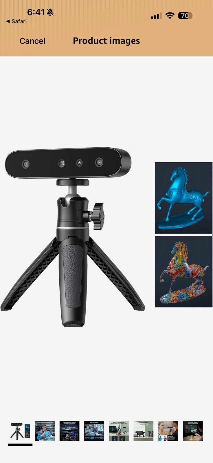 Creality CR-Scan Ferret SE Handheld Laser 3D Scanner 0.16mm Anti-shake USB-C