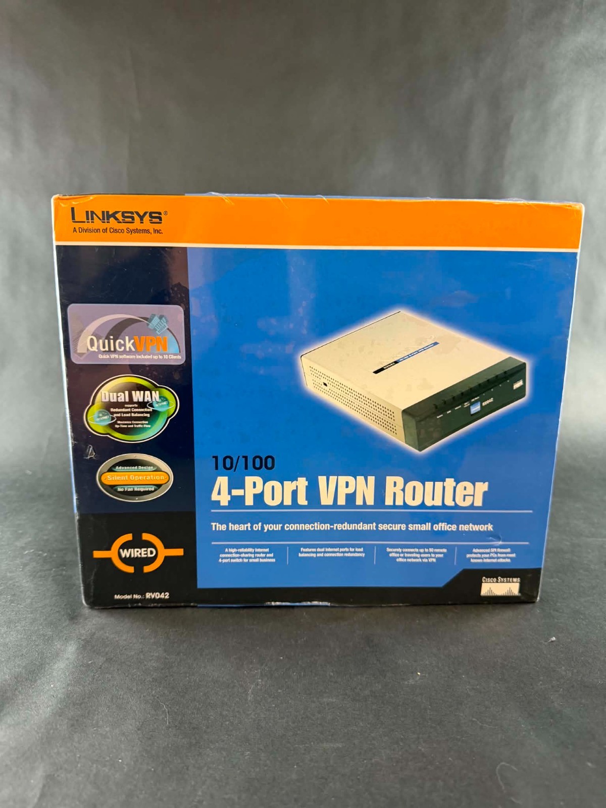 New Cisco Linksys 4-Port VPN RV042 Router-Sealed-BRAND NEW
