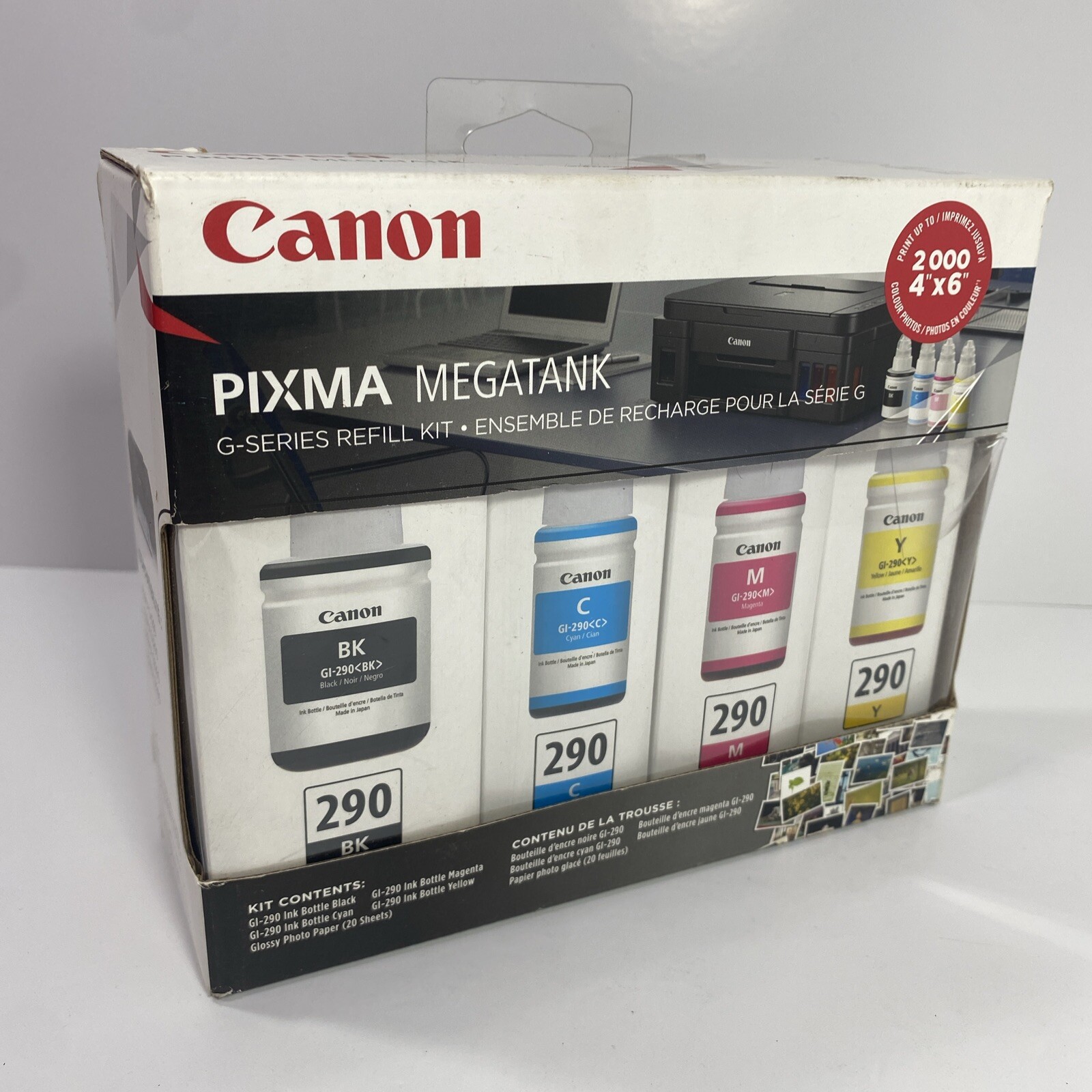 Canon PIXMA MegaTank Ink Toner Accessory Kit GI-290 CMYK (4 color) Sealed New