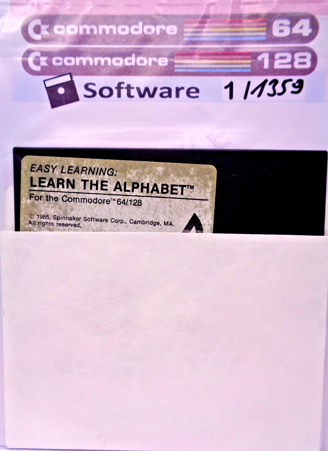 COMMODORE 64/128 -- EASY LEARNING: LEARN THE ALPHABET (SINNAKER - DISK)