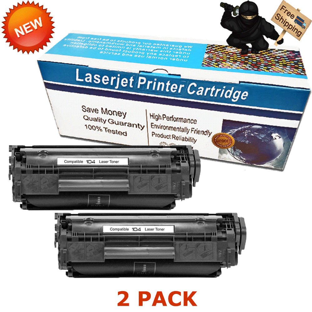 2 PK C104 FX9 BLACK Toner Cartridge For Canon 104 ImageClass MF4350D MF4150 D420