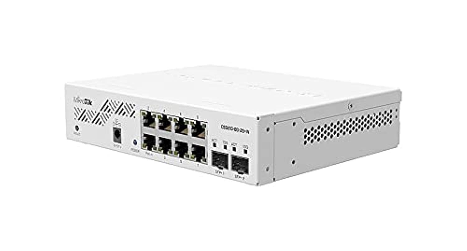 MikroTik - CSS610-8G-2S+in - Cloud Smart Switch 610-8G-2S+in with Multicolor