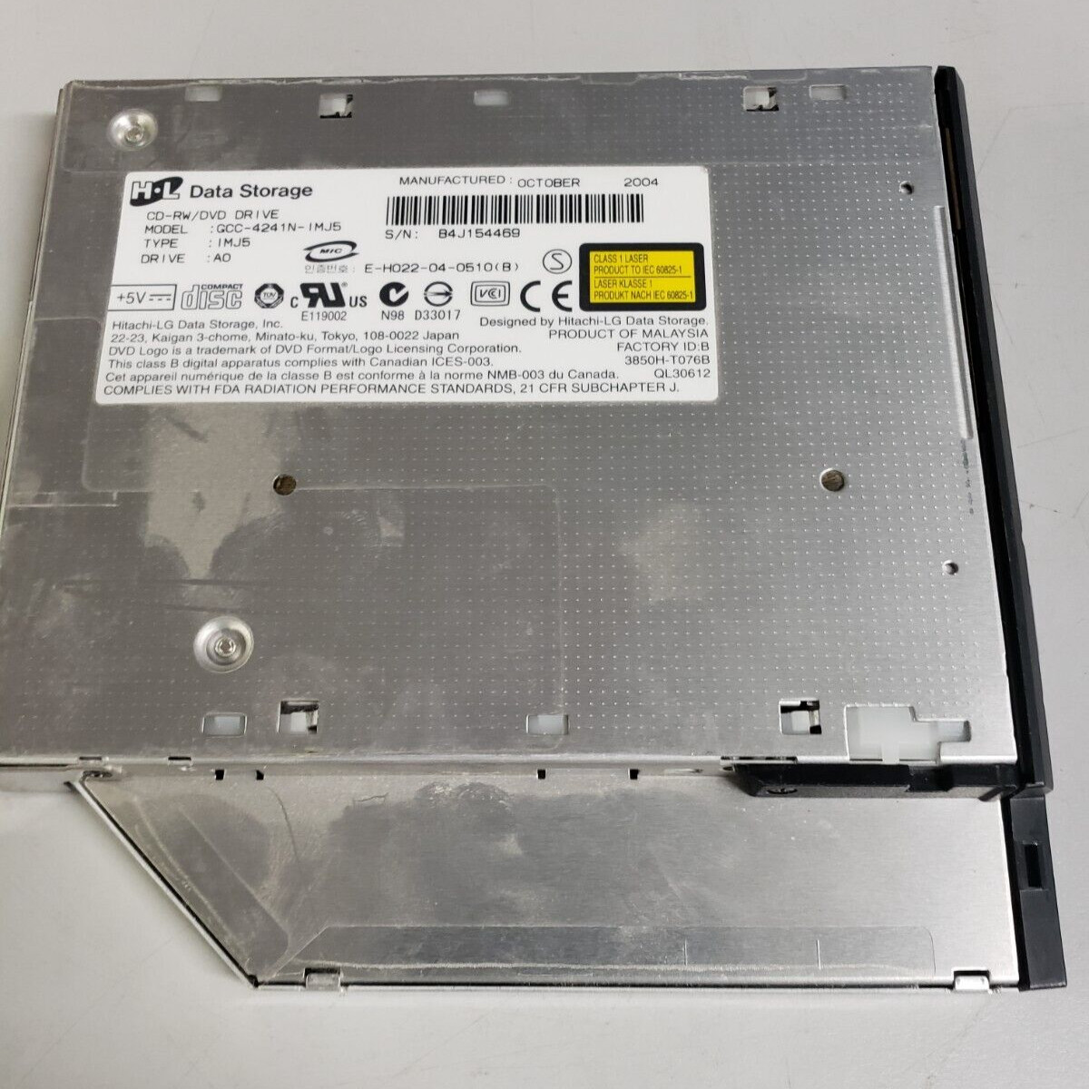 Original IBM Laptop H-L Data Storage Internal DVD/CD-RW Combo Drive GCC-4241N