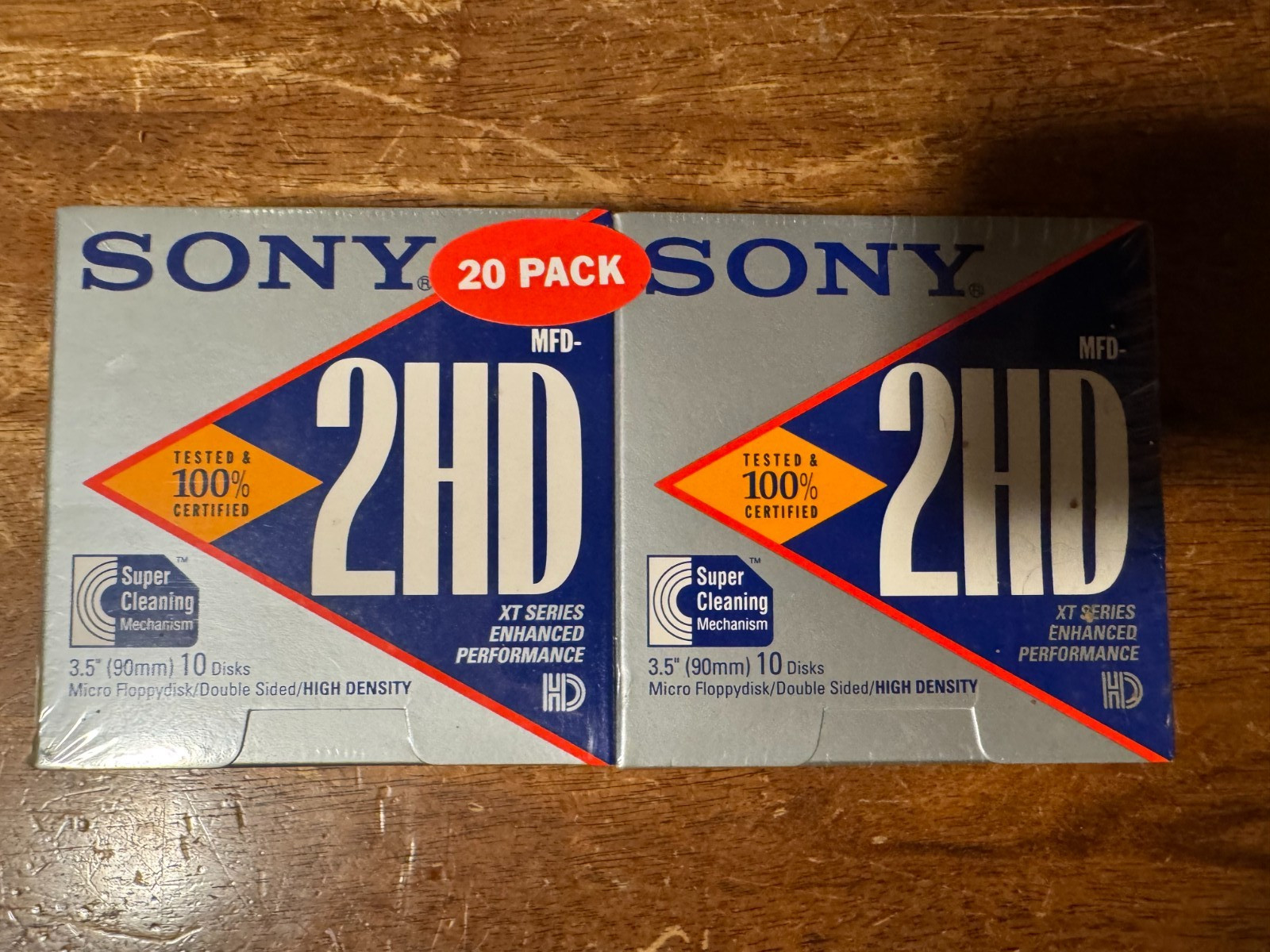 Sony 10MFD- 2HD Floppy Disks IBM Formatted 3.5 Inch 10 Pack (20 Total) NEW