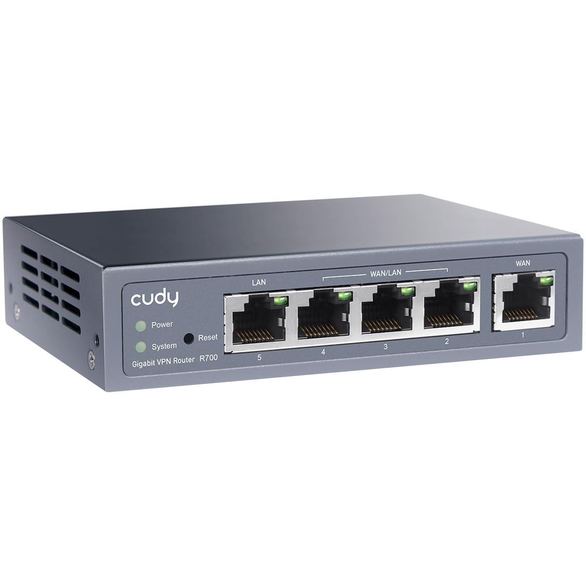 Gigabit Multi-WAN VPN Router, 4 WAN Ports, SMB, Load Balance, WireGuard OpenV...