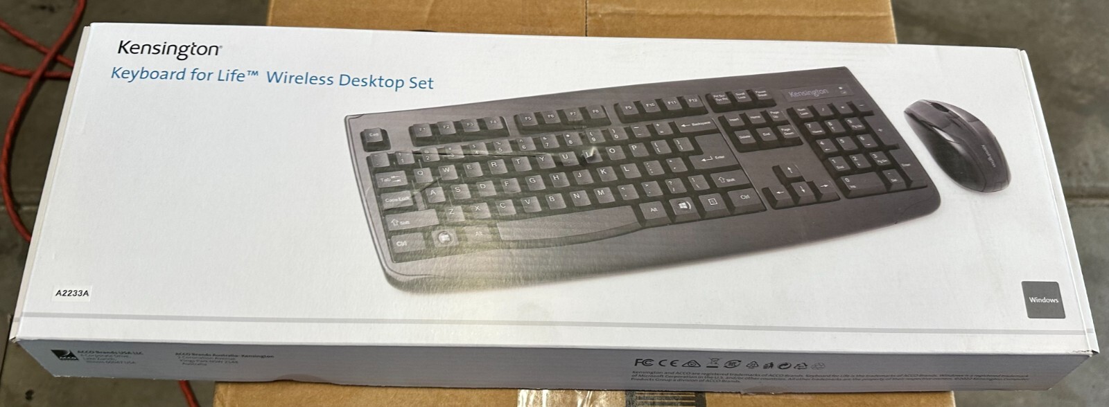 Kensington Keyboard for Life Wireless Desktop Set - K75231US - NEW