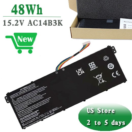 AC14B3K AC14B8K Battery For Acer Aspire R3 R3-131T R5 R5-471T R5-571T ES1-572