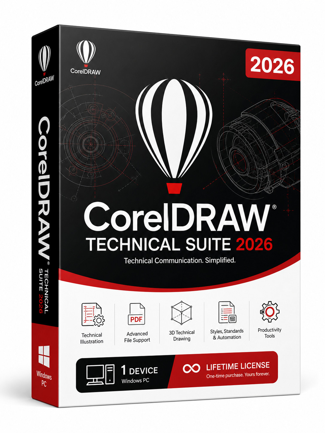 CorelDRAW Technical Suite 2026 (PC) (1 Device, Lifetime)