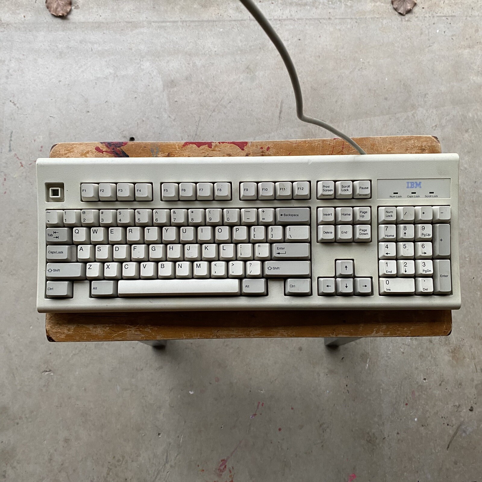 Vintage Rare IBM 1390123 Model KB 6323 Keyboard