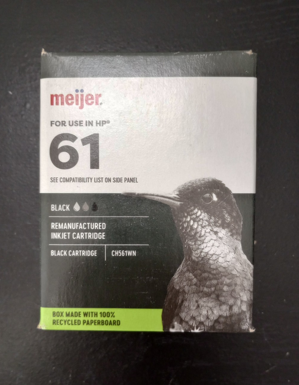 Meijer HP 61 Printer Ink Black