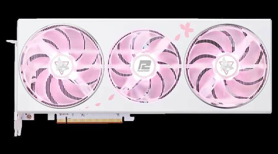 Origin Power Color Radeon RX 7800 XT Graphic Card GPU GDDR6 16GB 16G-L/OC/SAKURA