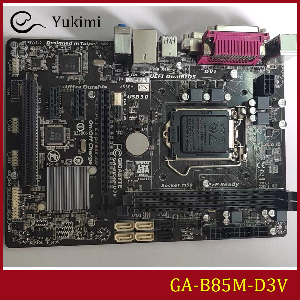 FOR GIGABYTE GA-B85M-D3V Ｍotherboard Test OK