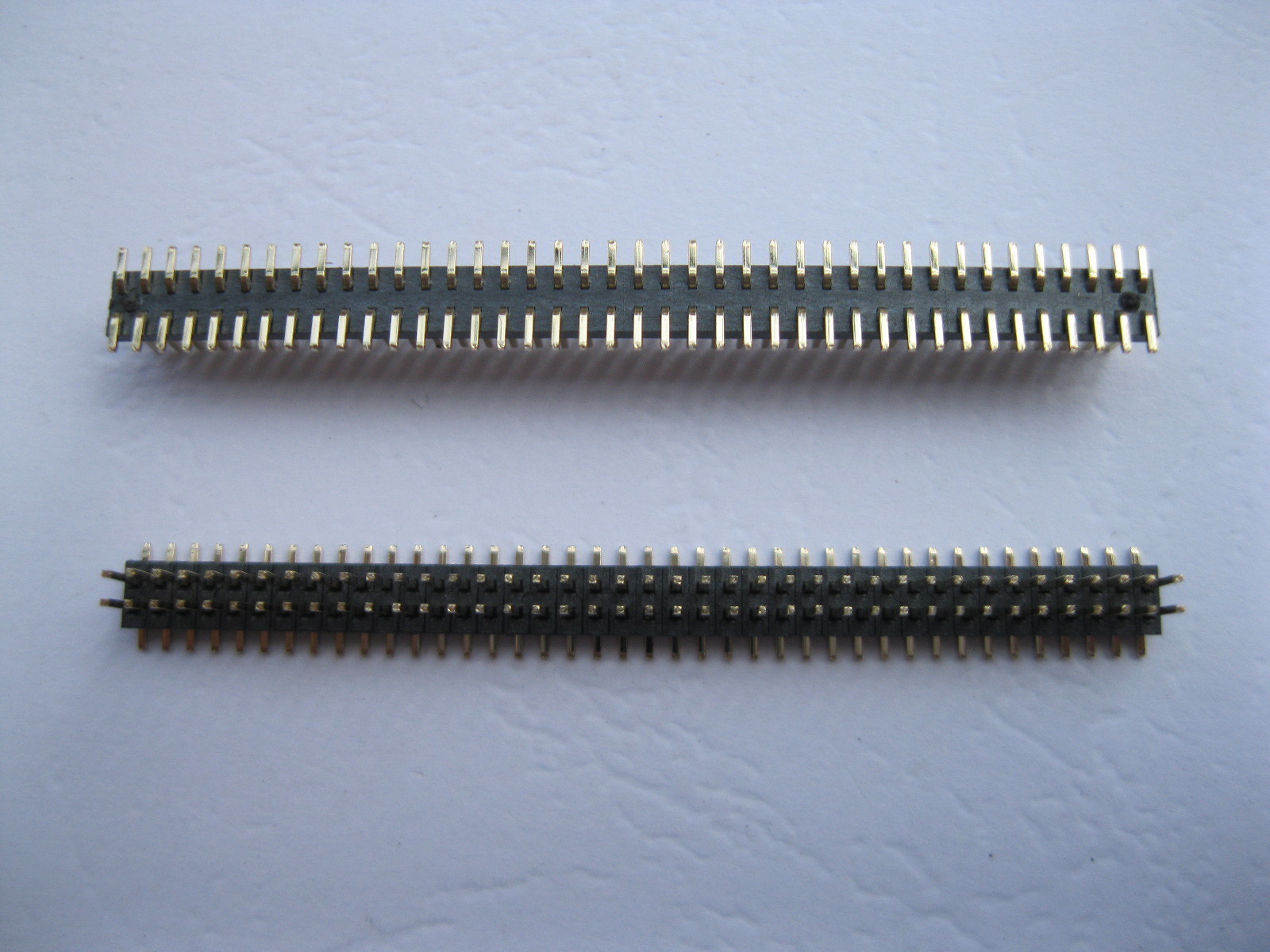 50 pcs SMD SMT 1.27mm 80pin Male Pin Header Double Row Strip Gold Plated New