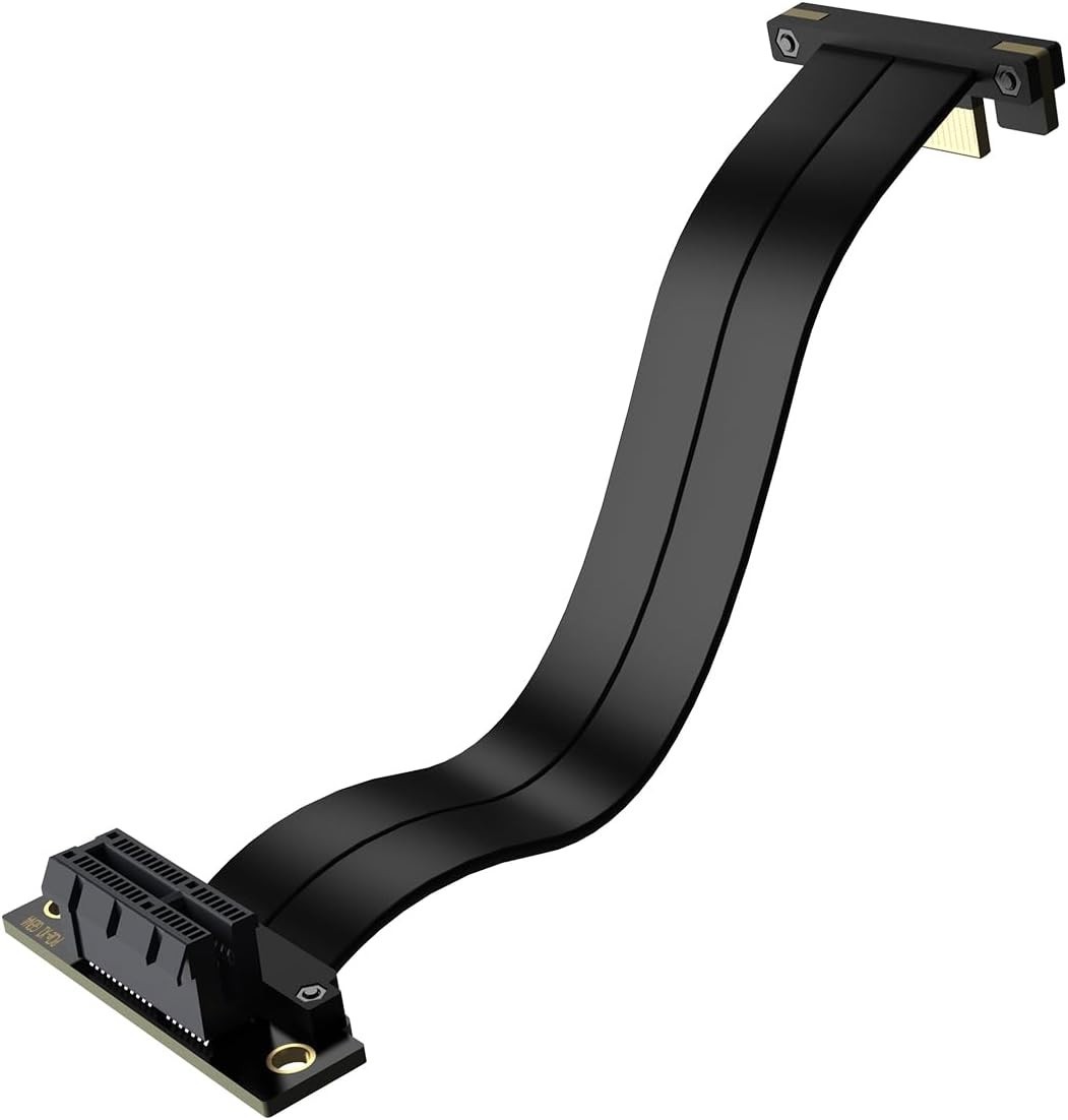 XRIKUI PCIe X1 4.0 Riser Cable,PCI-Express 1X Male to Female Extension 20CM 