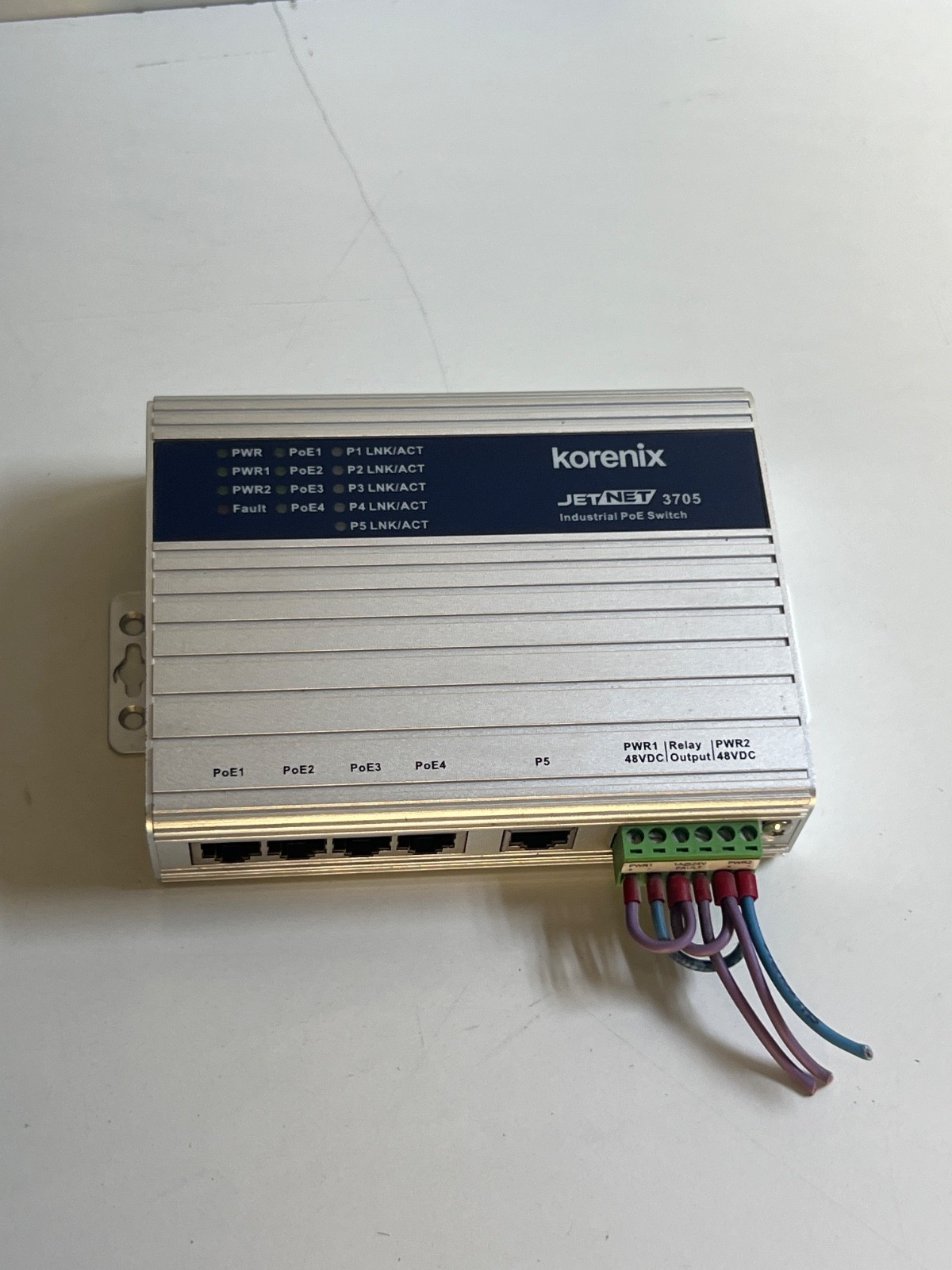 Korenix JetNet 3705 Industrial PoE Switch