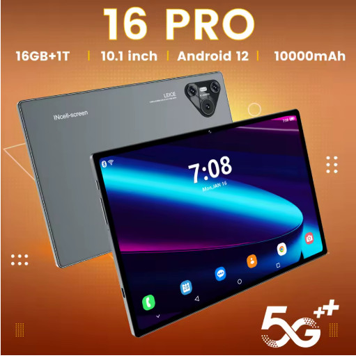 2025 New 10" 16 Pro Android Tablet 16GB+1TB 4K Dual SIM GPS 10000mAh