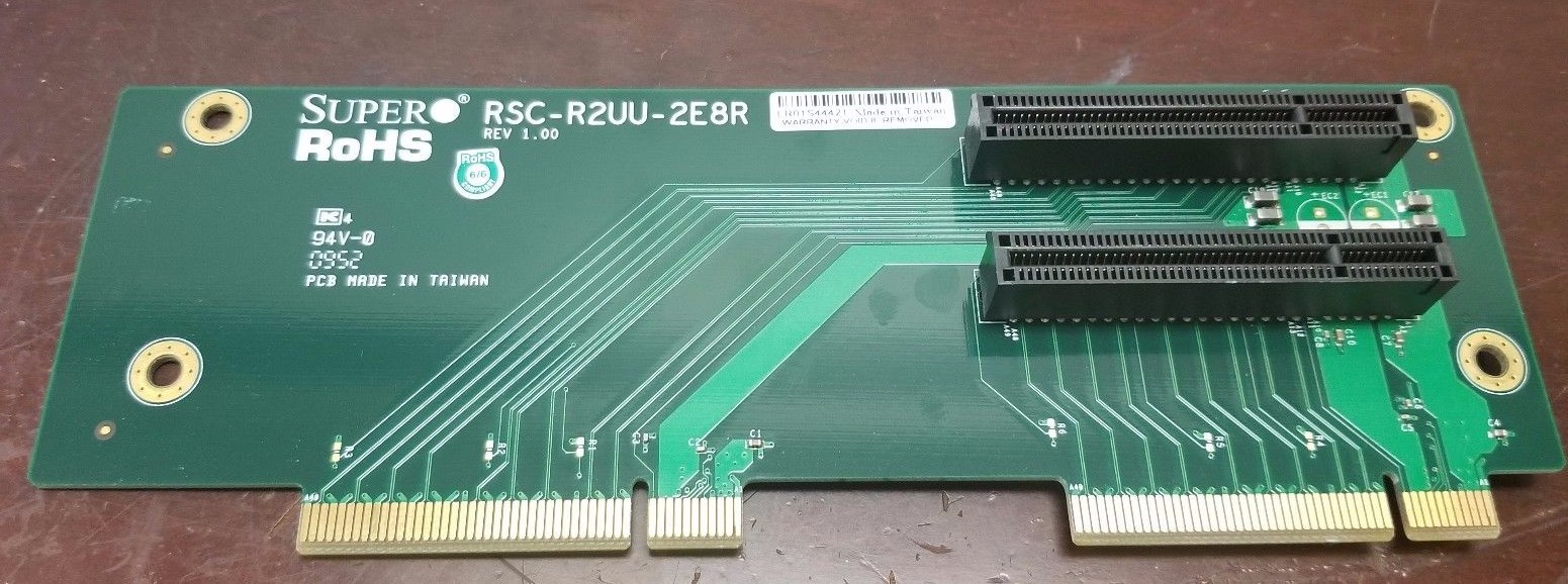 Supermicro RSC-R2UU-2E8R 2U Right Slot PCI-Express x8 UIO Riser Card