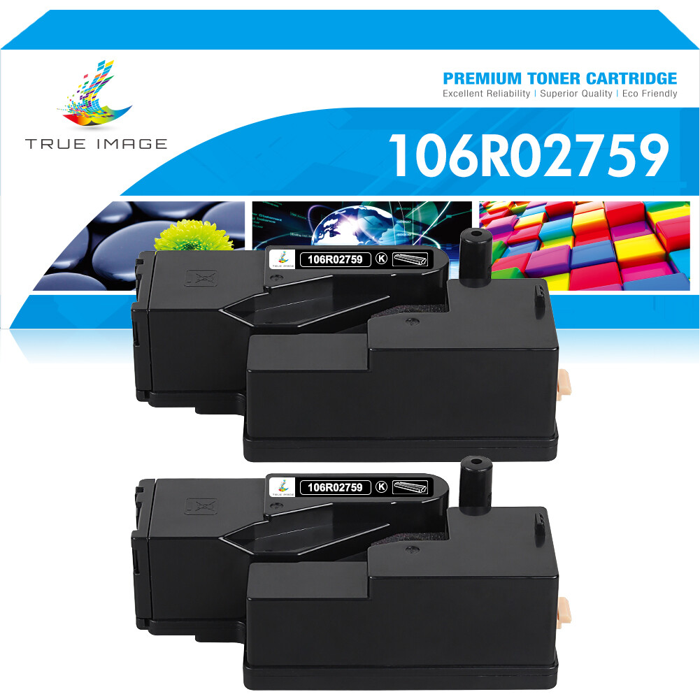 2pk For Xerox 1026R02759 Black Toner for use in Phaser 6022, WorkCentre 6027