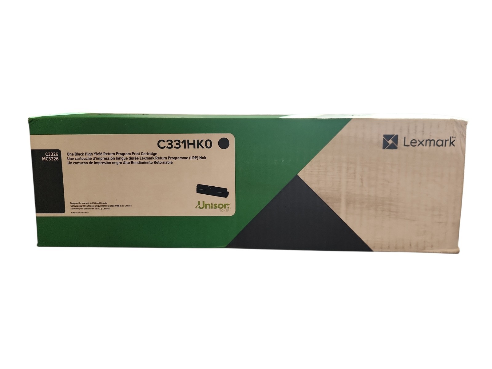 Lexmark Unison High Yield Toner Cartridge Black (C331HK0)
