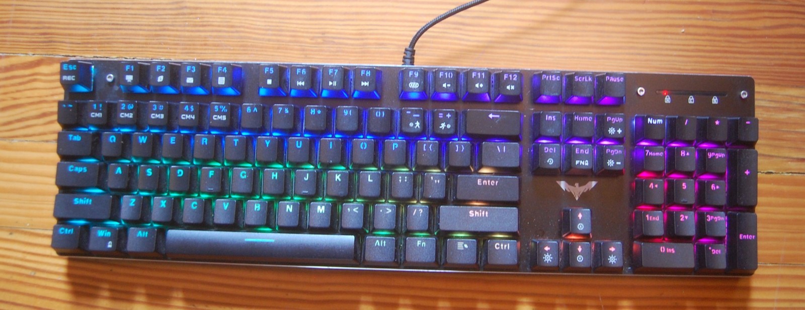 Havit Mechanical Gaming Backlit Keyboard Model HV-KB389L Tested Works
