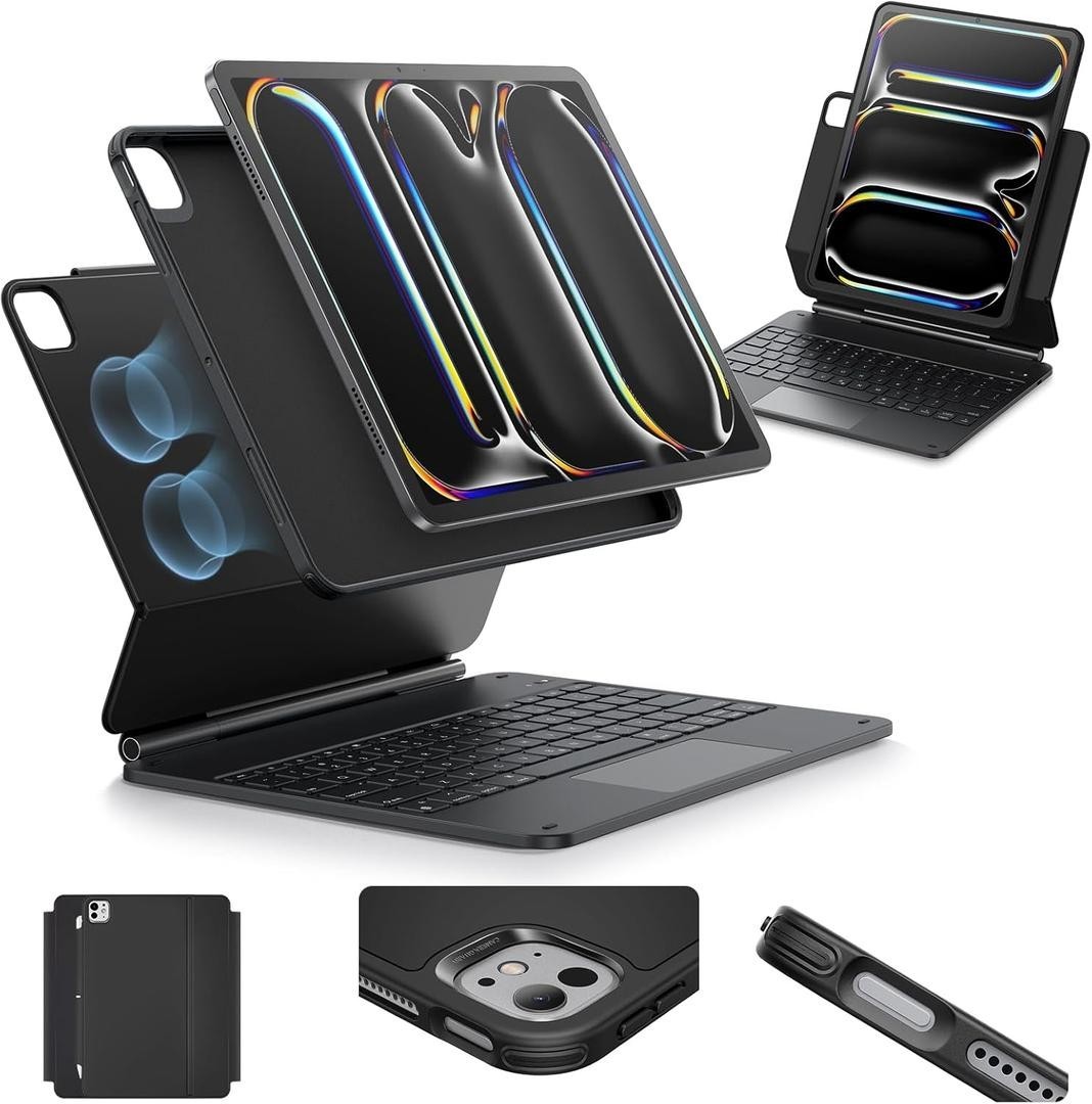 ESR [Upgraded] Case for iPad Pro 13 Inch with Keyboard M5/M4, 2025/2024