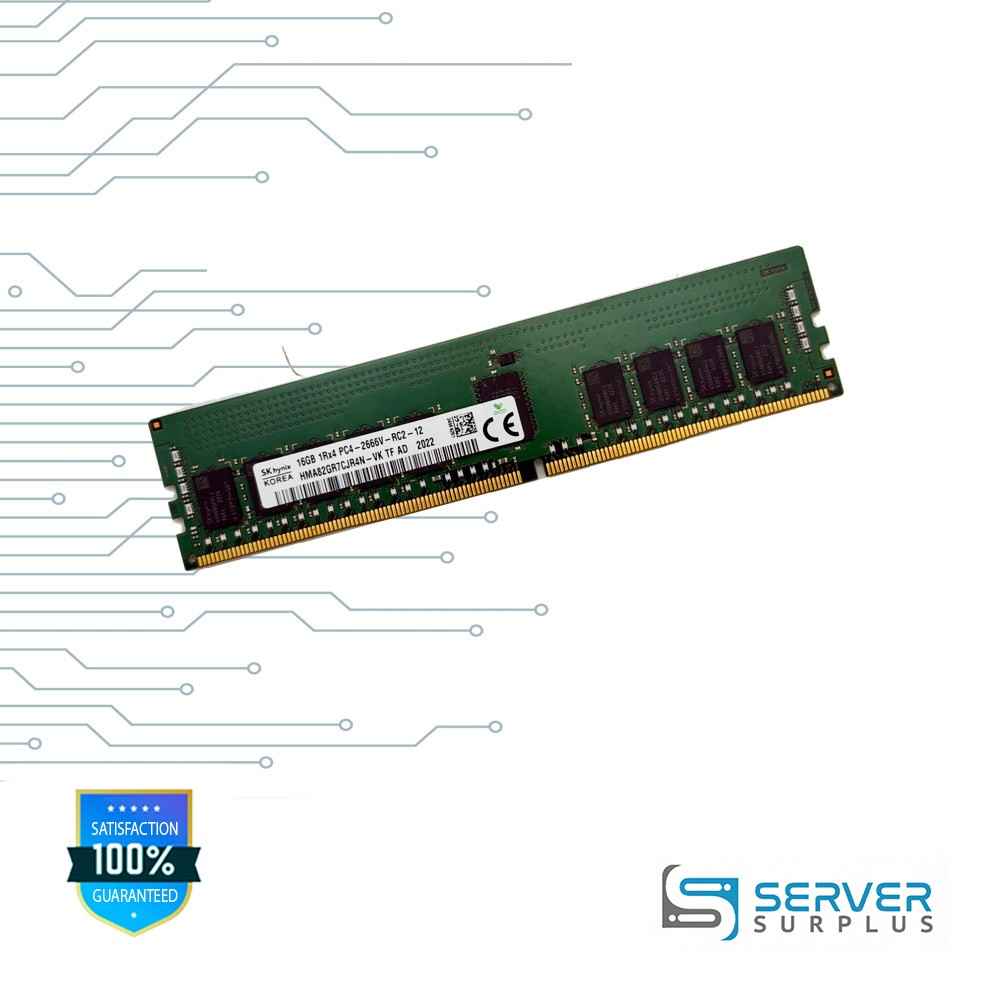 SK hynix 16GB DDR4-2666 PC4-21300 1Rx4 ECC REG RDIMM HMA82GR7CJR4N-VK
