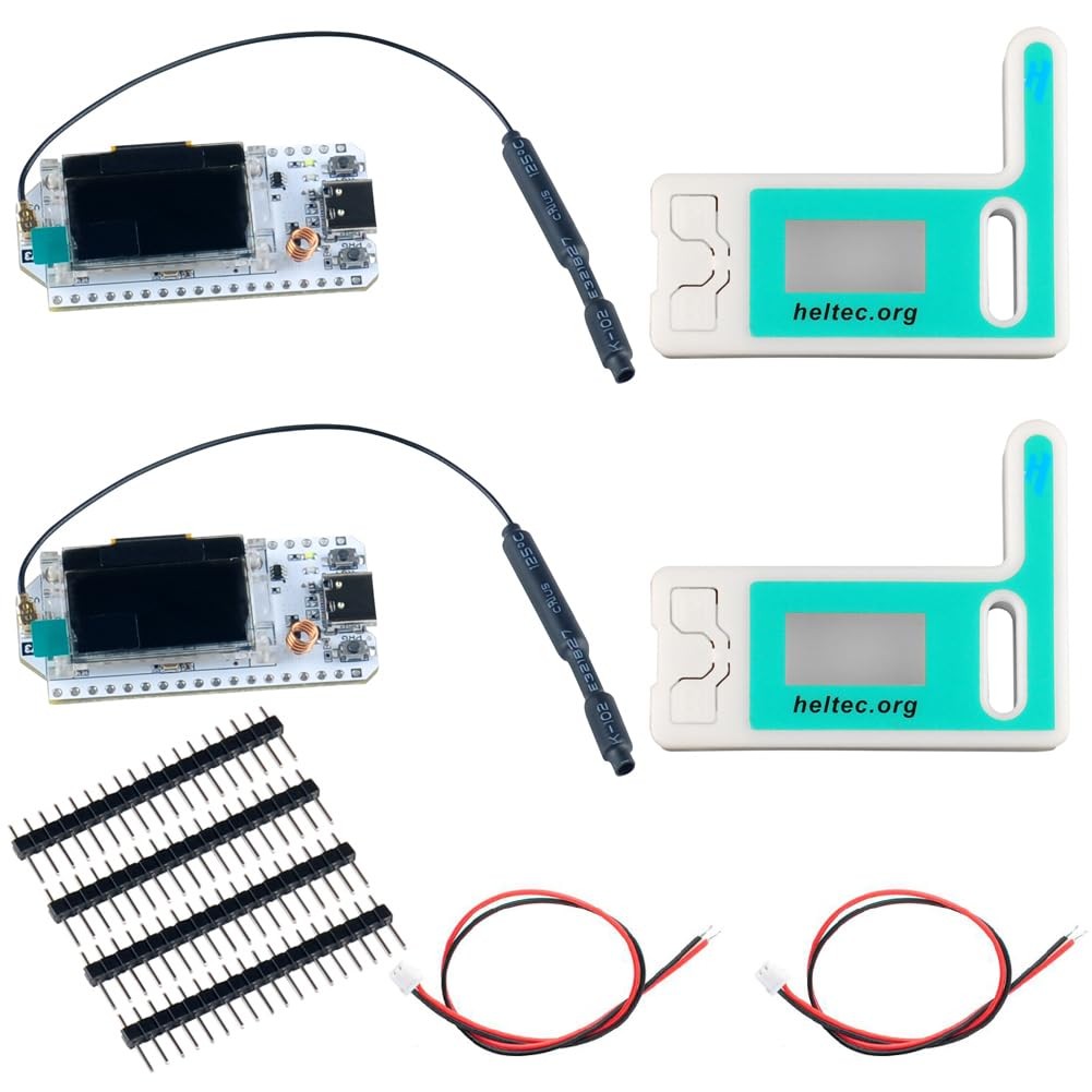 2 Sets 915MHZ ESP32 Lora V3 WiFi+BLE Development Board 0.96inch OLED Display ...