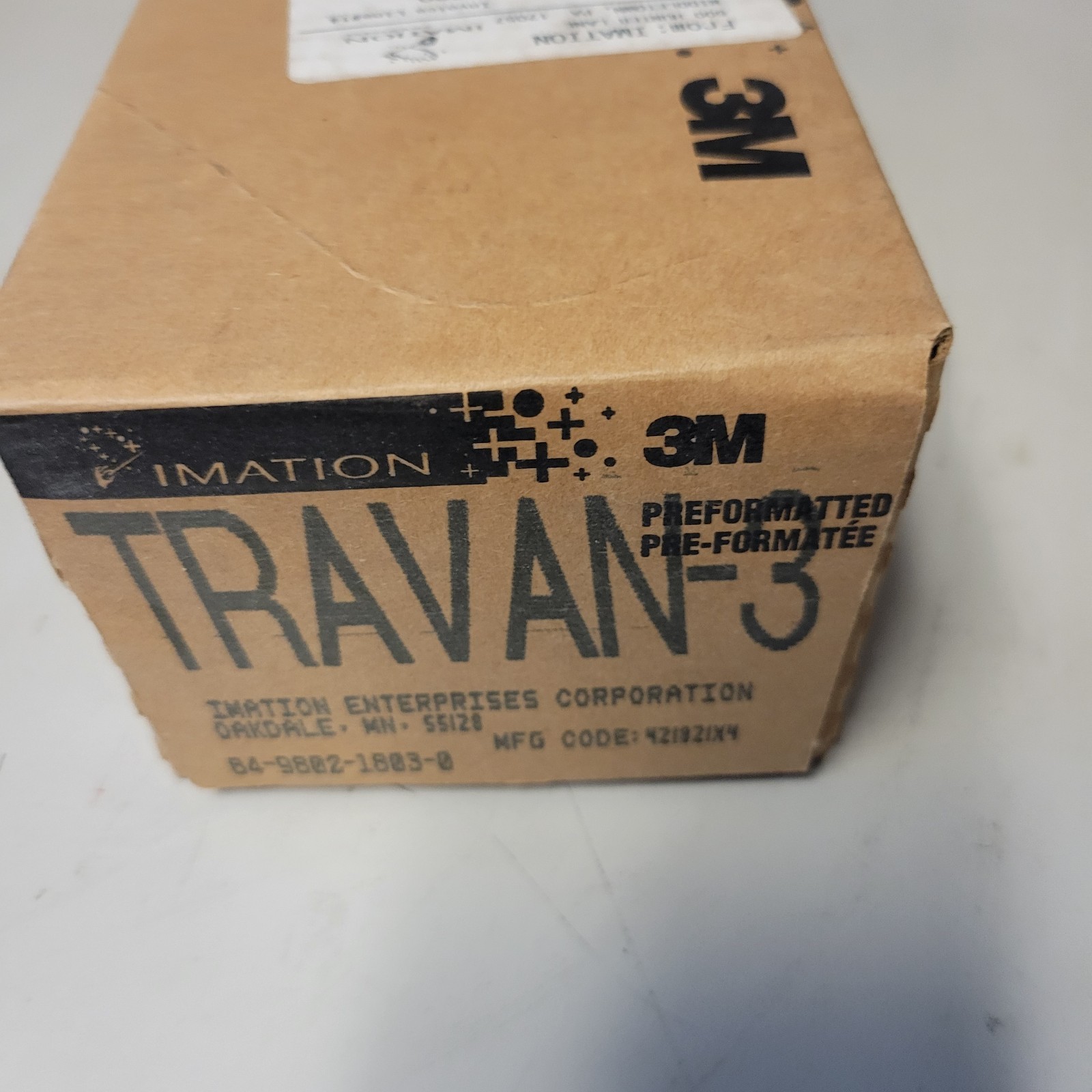 TEN-PACK - IMATION 3M TRAVAN-3 Factory Sealed - For TR-3 Drives 3.2GB  Brand New