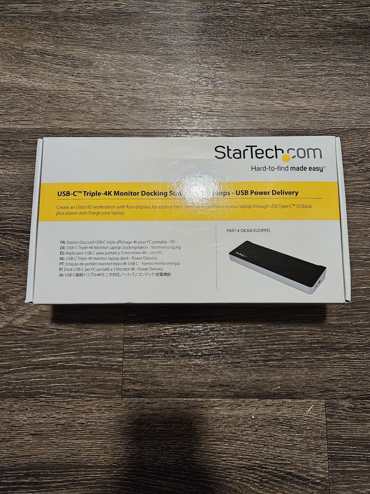 StarTech.com USB-C Triple 4K Monitor Docking Station DK30CH2DPPD Power Delivery