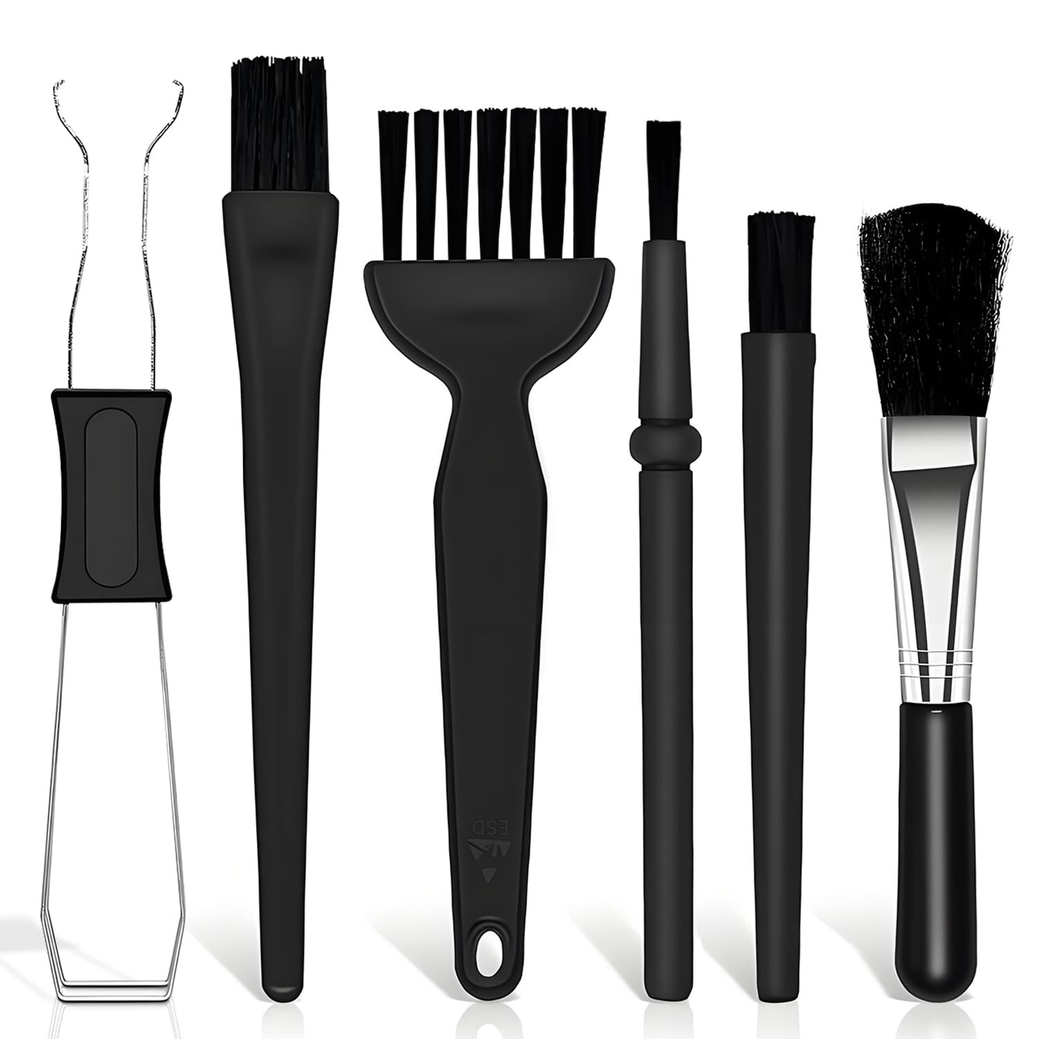 IOGOG 6PCS Keyboard Brush Cleaner Kit with Keycap Puller and Switch Puller, P...