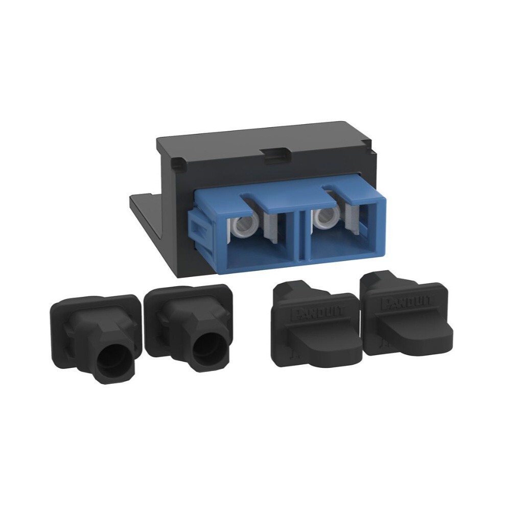 Panduit CMDBUSCZBL Singlemode Duplex SC Fiber Optic Adapter Module Black