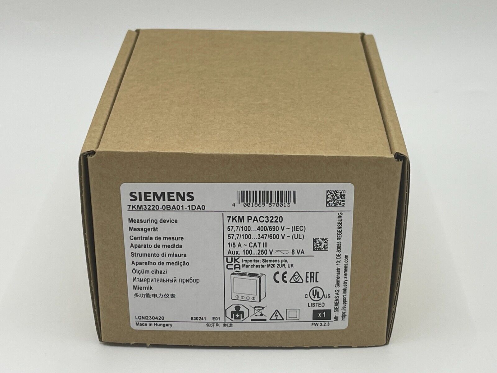 1PCS NEW SIEMENS SENTRON PAC3220 7KM3220-0BA01-1DA0 Multi-Function Rapid