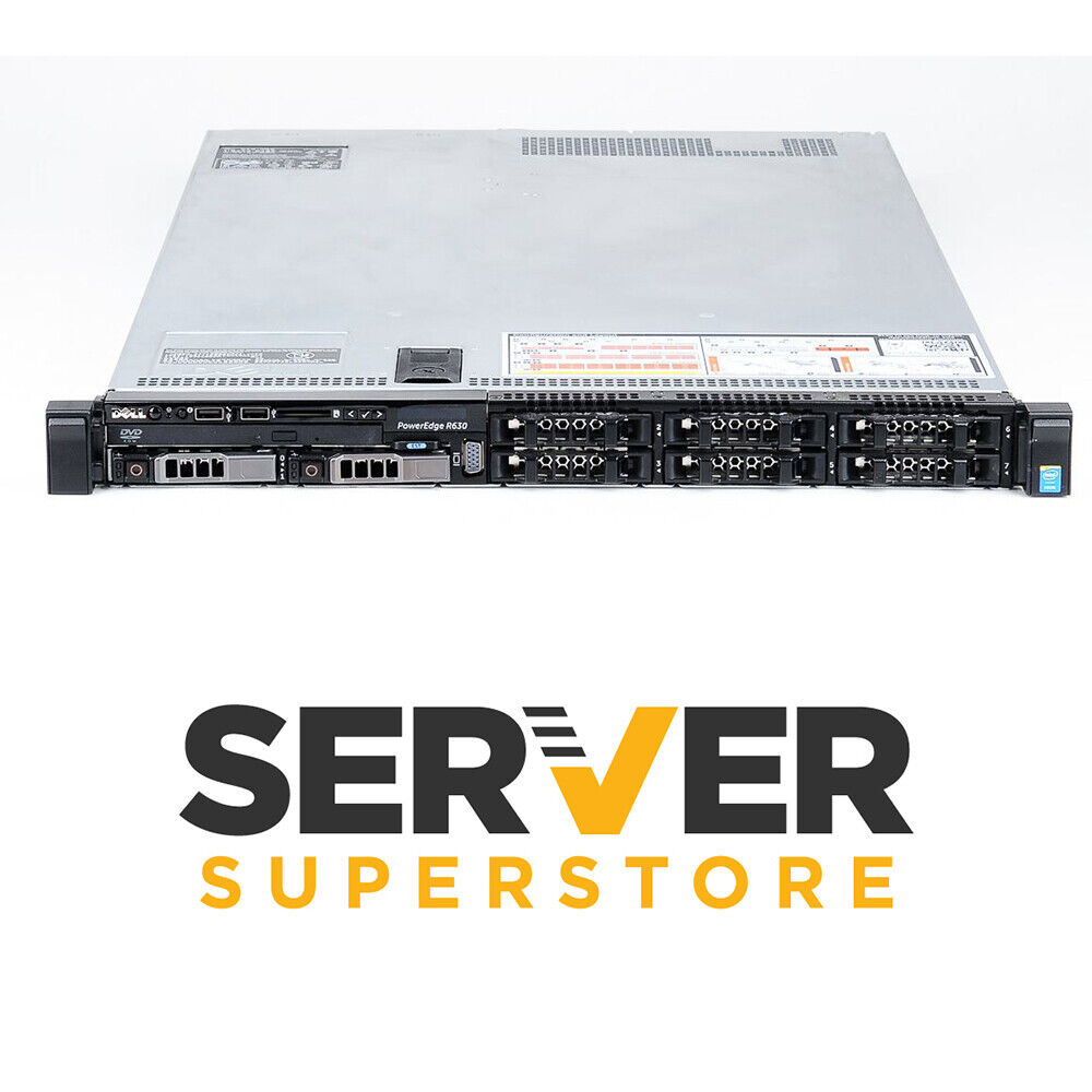 Dell PowerEdge R630 Server 2x E5-2620 V4 - 16 Cores S130 32GB RAM 2x Trays